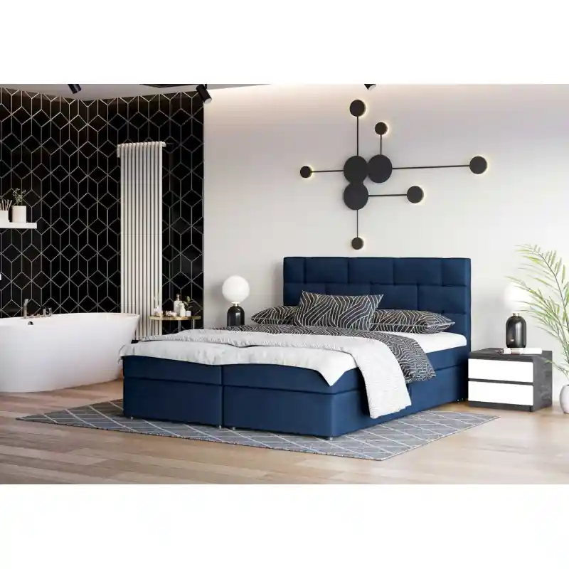 Designová postel WALLY 180x200, modrá Tovární Cena