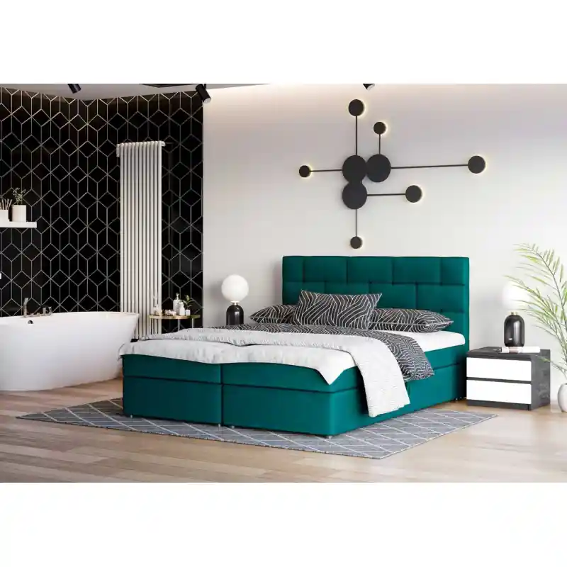 Časově Omezené Designová postel WALLY 140x200, zelená