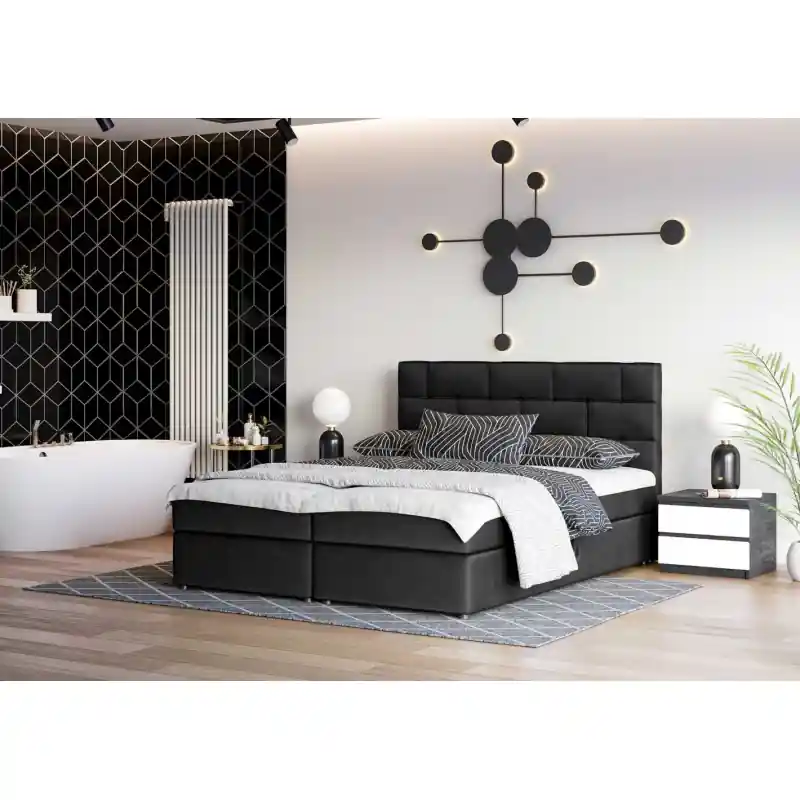 Ihned K Objednání Designová postel WALLY 140x200, černá