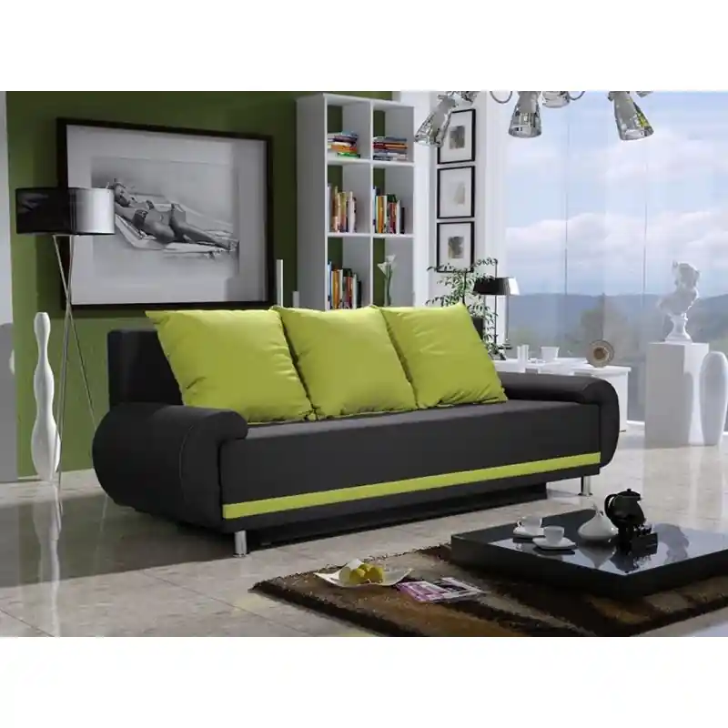 Designová pohovka AMITERNO, zelená + černá Nejprodávanější