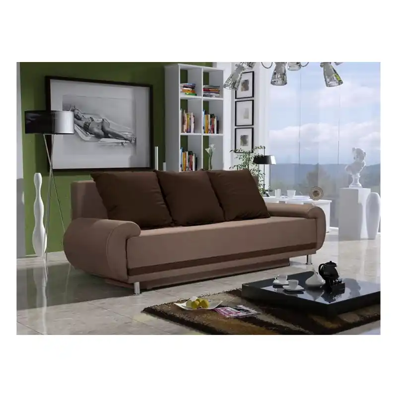 Designová pohovka AMITERNO hnědá Levný
