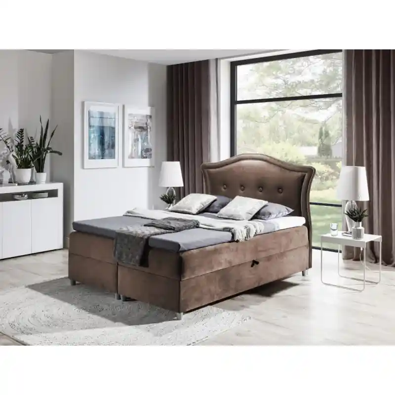 Kup Teď Elegantní rustikální postel Bradley 120x200, hnědá