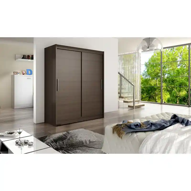 Výprodej Moderní šatní skříň Wanesa - šířka 150 cm, čoko