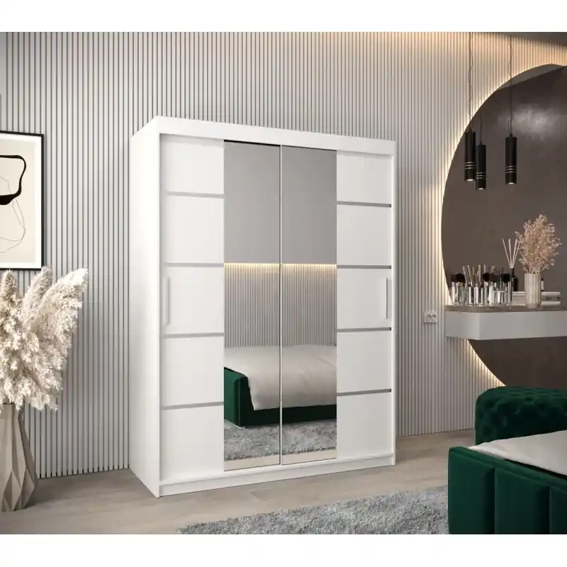 Omezená Nabídka Skříň se zrcadly VIVIEN - šířka 150 cm, bílá