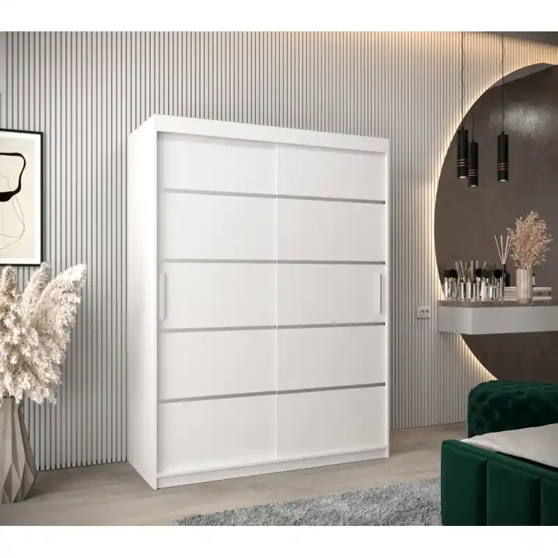 Šatní skříň ENNI - šířka 150 cm, bílá Oblíbený