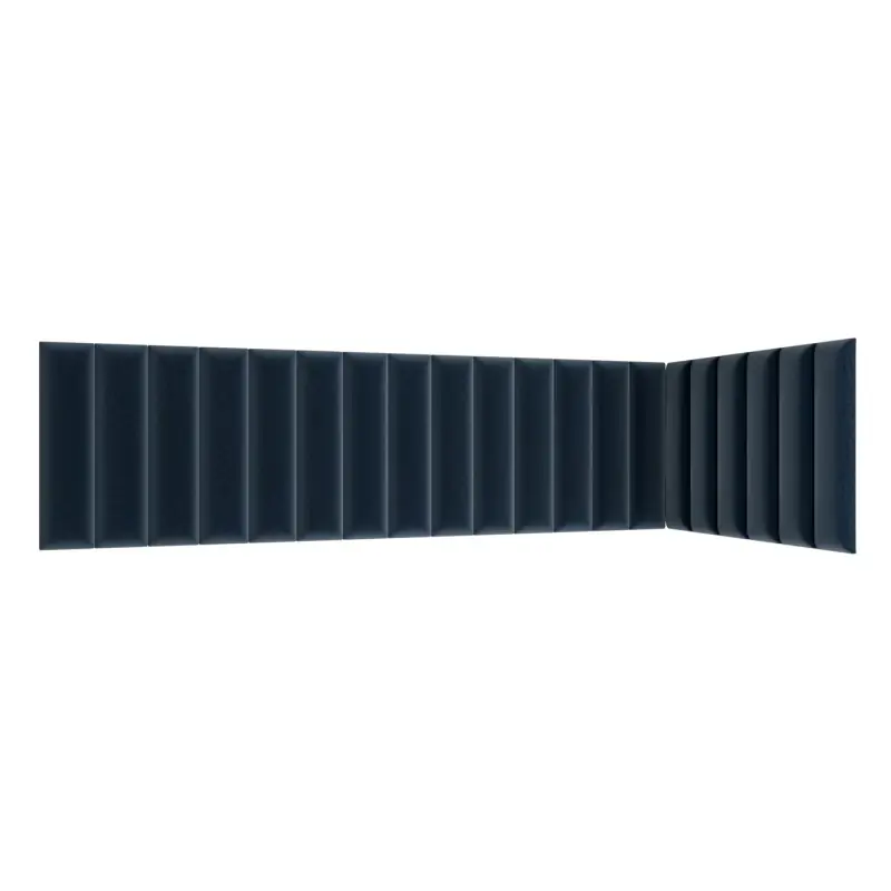 Zlevněný Set čalouněných panelů 210x90x60 VALERIO - modrý