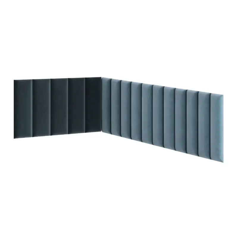 Akce Set čalouněných panelů 100x220x50 VALERIO - světle modrý