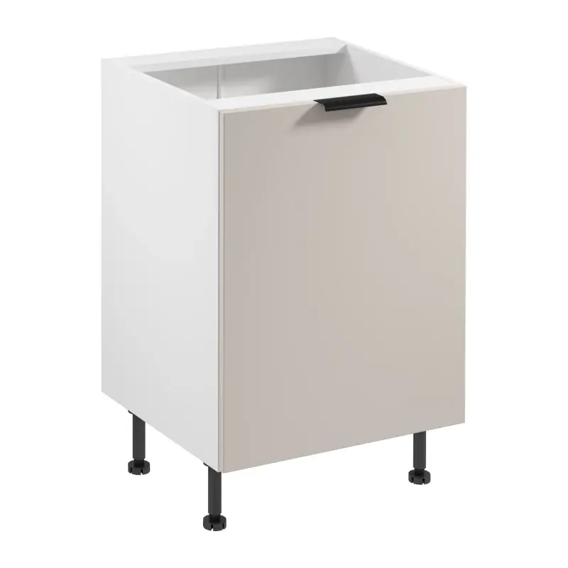 Dolní jednodveřová skříňka SALERNO - šířka 60 cm, bílá / béžová Koupit Online