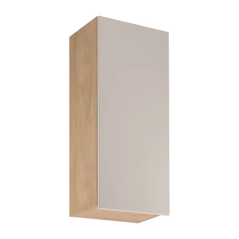 Nakupujte Hned Vysoká horní kuchyňská skříňka SALERNO - šířka 45 cm, dub / béžová