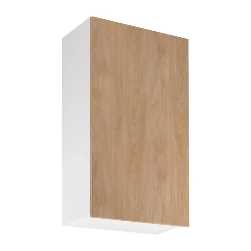 Speciální Cena Vysoká horní kuchyňská skříňka SALERNO - šířka 60 cm, bílá / dub