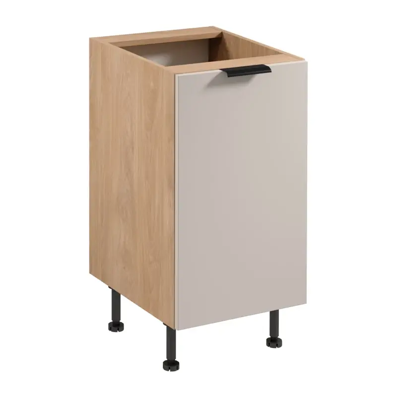Top Prodej Dolní jednodveřová skříňka SALERNO - šířka 45 cm, dub / béžová