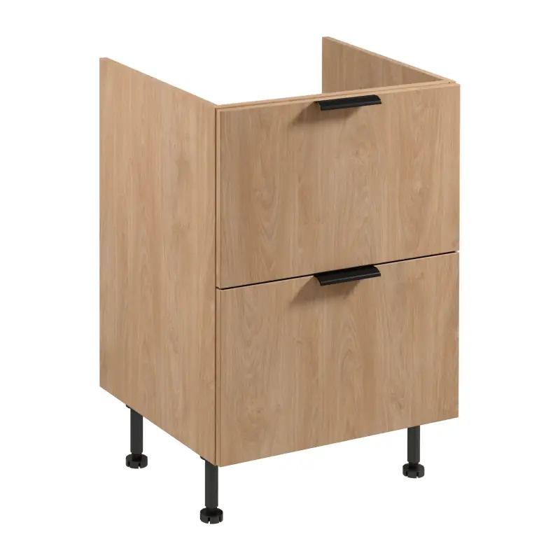 Spodní šuplíková kuchyňská skříňka SALERNO - šířka 60 cm, dub Akce