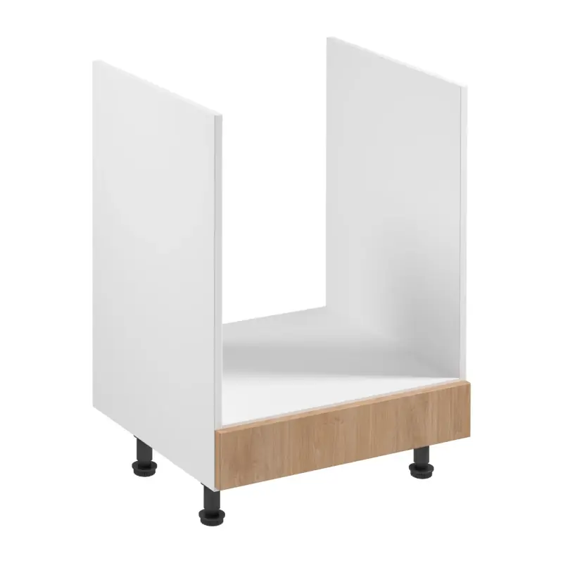 Kuchyňská skříňka pro vestavnou troubu SALERNO - šířka 60 cm, bílá / dub Super Cena
