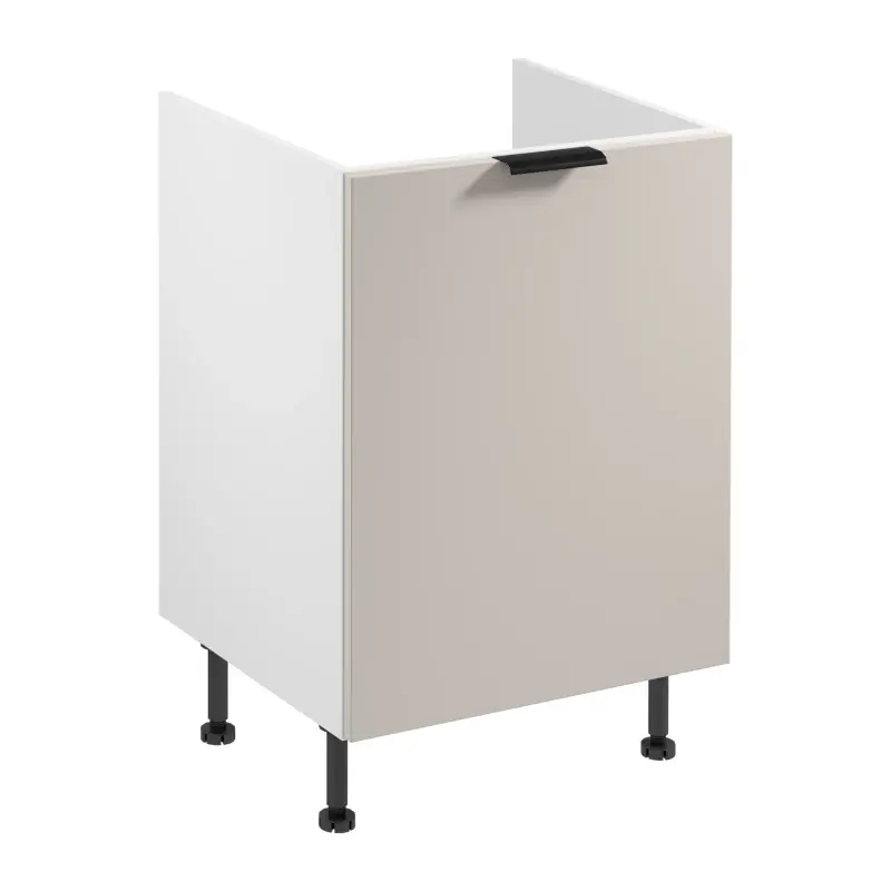 Pouze Dnes Dřezová skříňka SALERNO - šířka 60 cm, bílá / béžová + koše na odpad ZDARMA