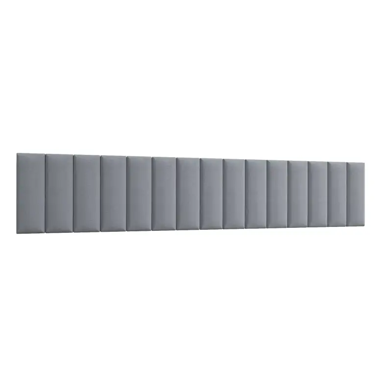 Set čalouněných nástěnných panelů 300x60 VALERIO - světle šedý Sezónní Sleva