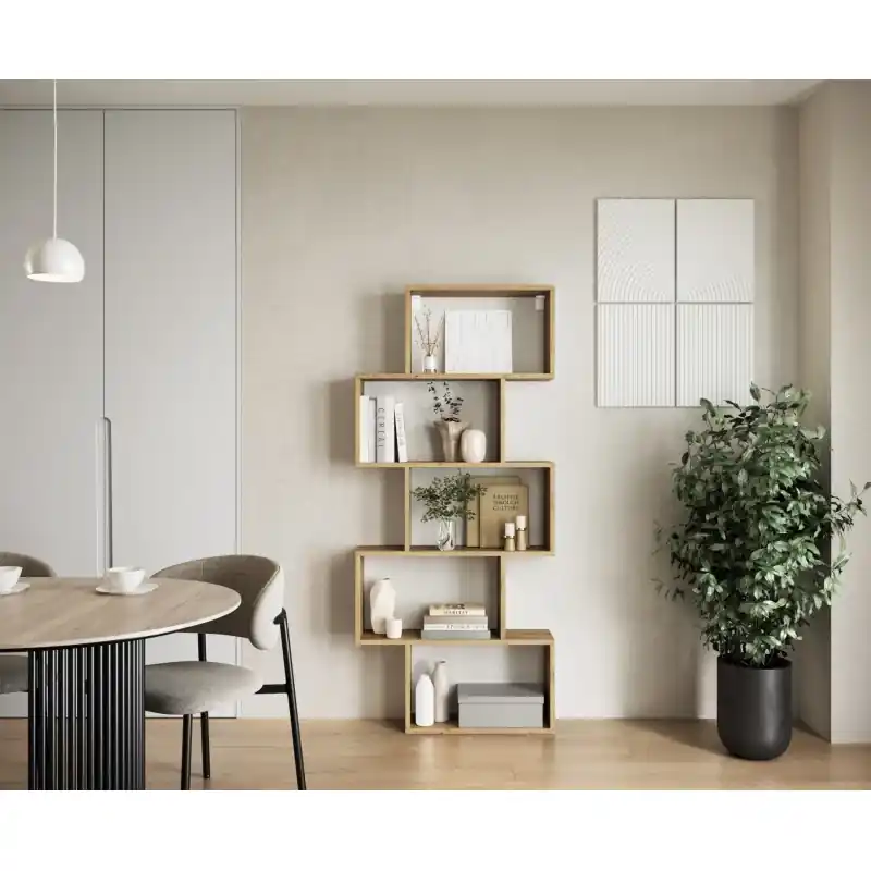 Expresní Doručení Designový regál do obýváku SEVERUS - dub artisan