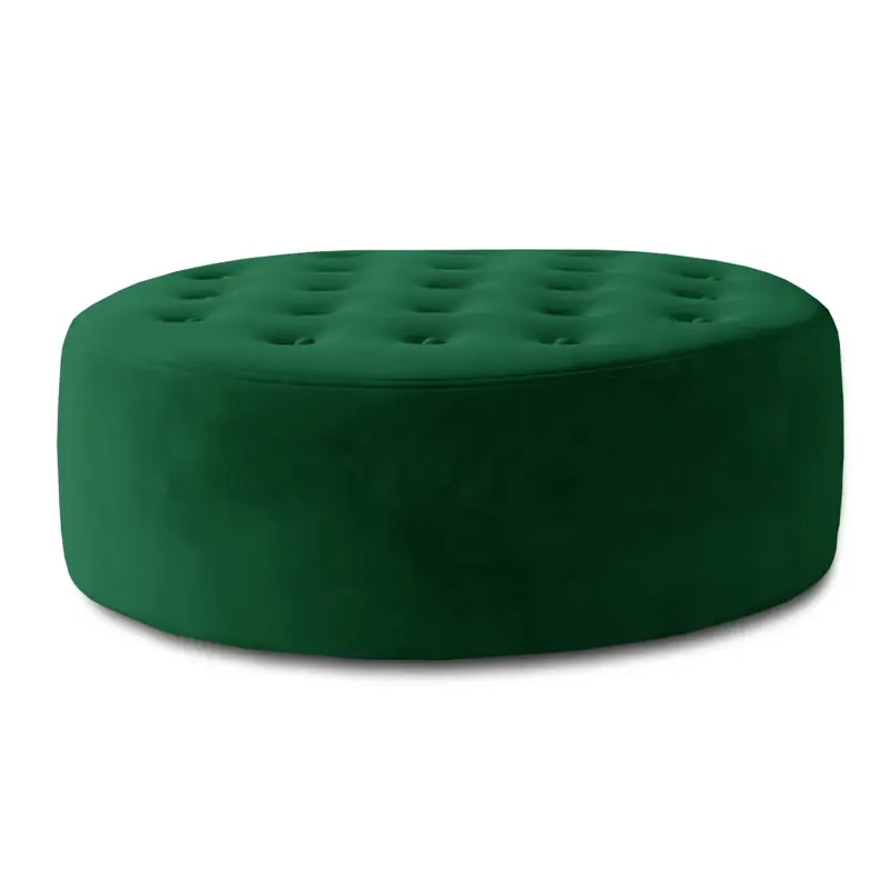 Kulatý taburet ZAYN - zelený Oblíbený